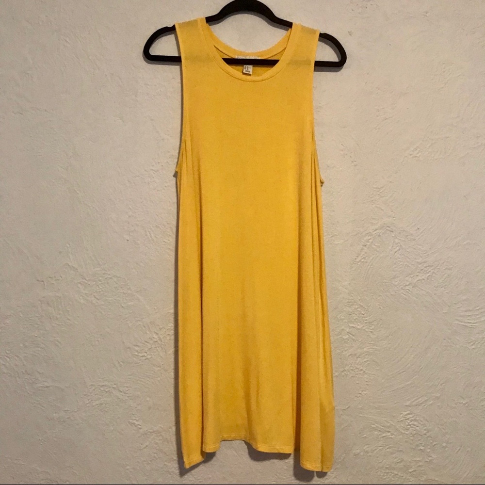 Forever 21 Yellow Sleeveless Tunic Dress 1X • Plus Size Golden Shift